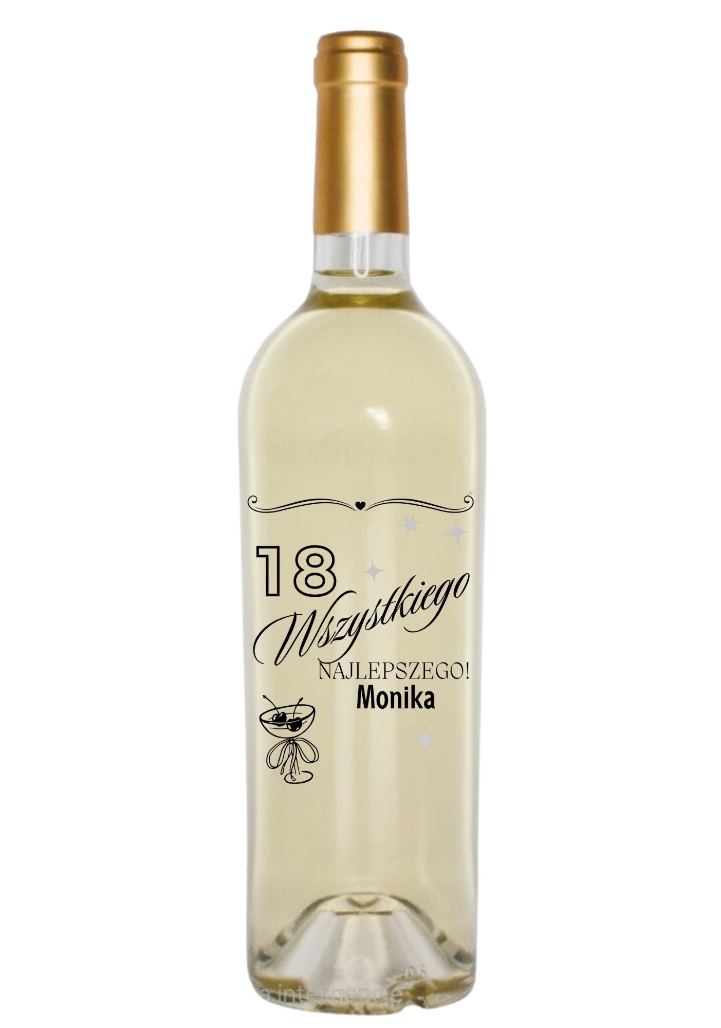 Etykieta na wino - urodziny #005