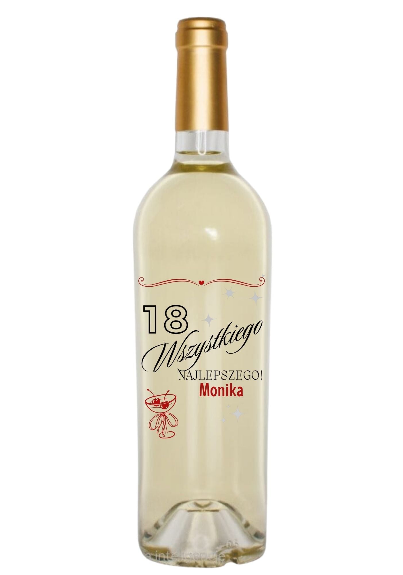 Etykieta na wino - urodziny #005