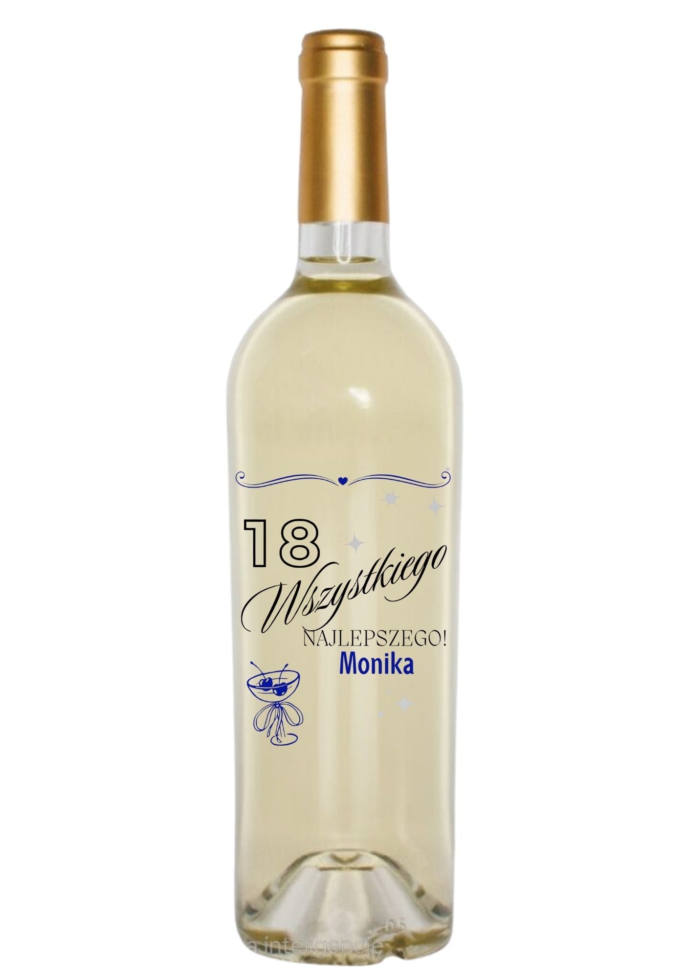Etykieta na wino - urodziny #005