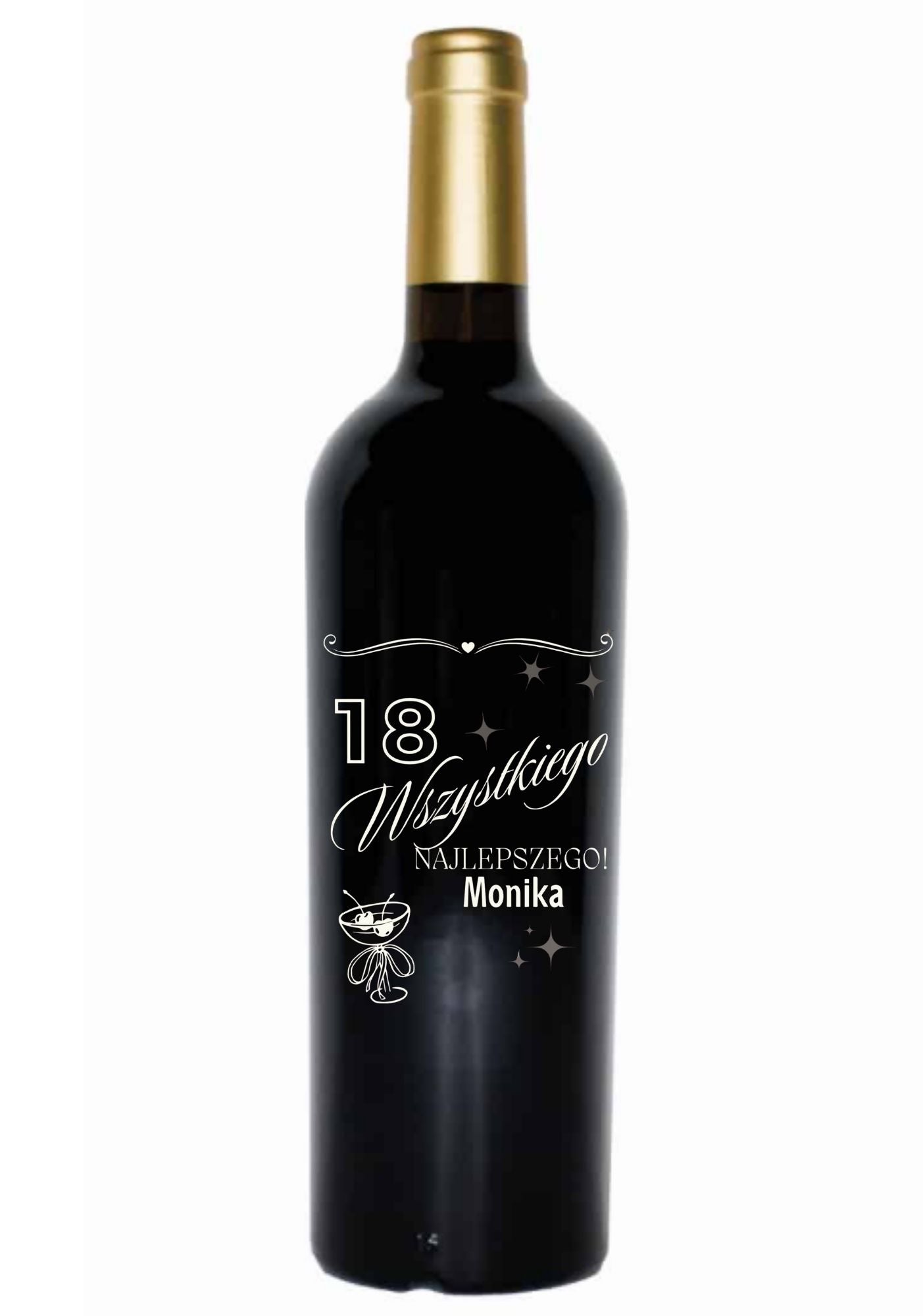 Etykieta na wino - urodziny #005