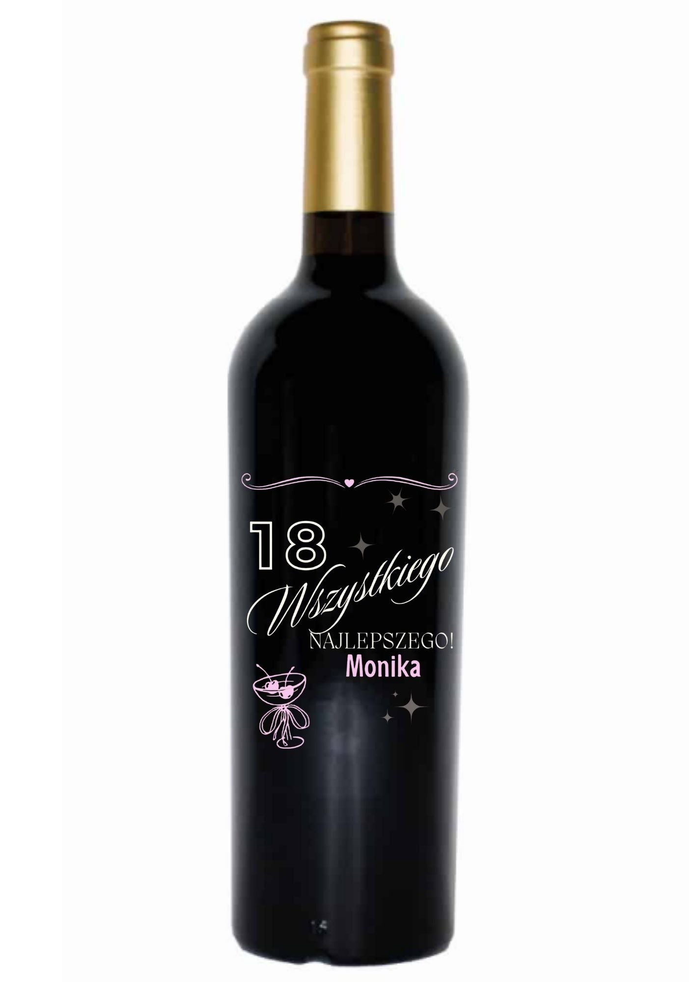 Etykieta na wino - urodziny #005