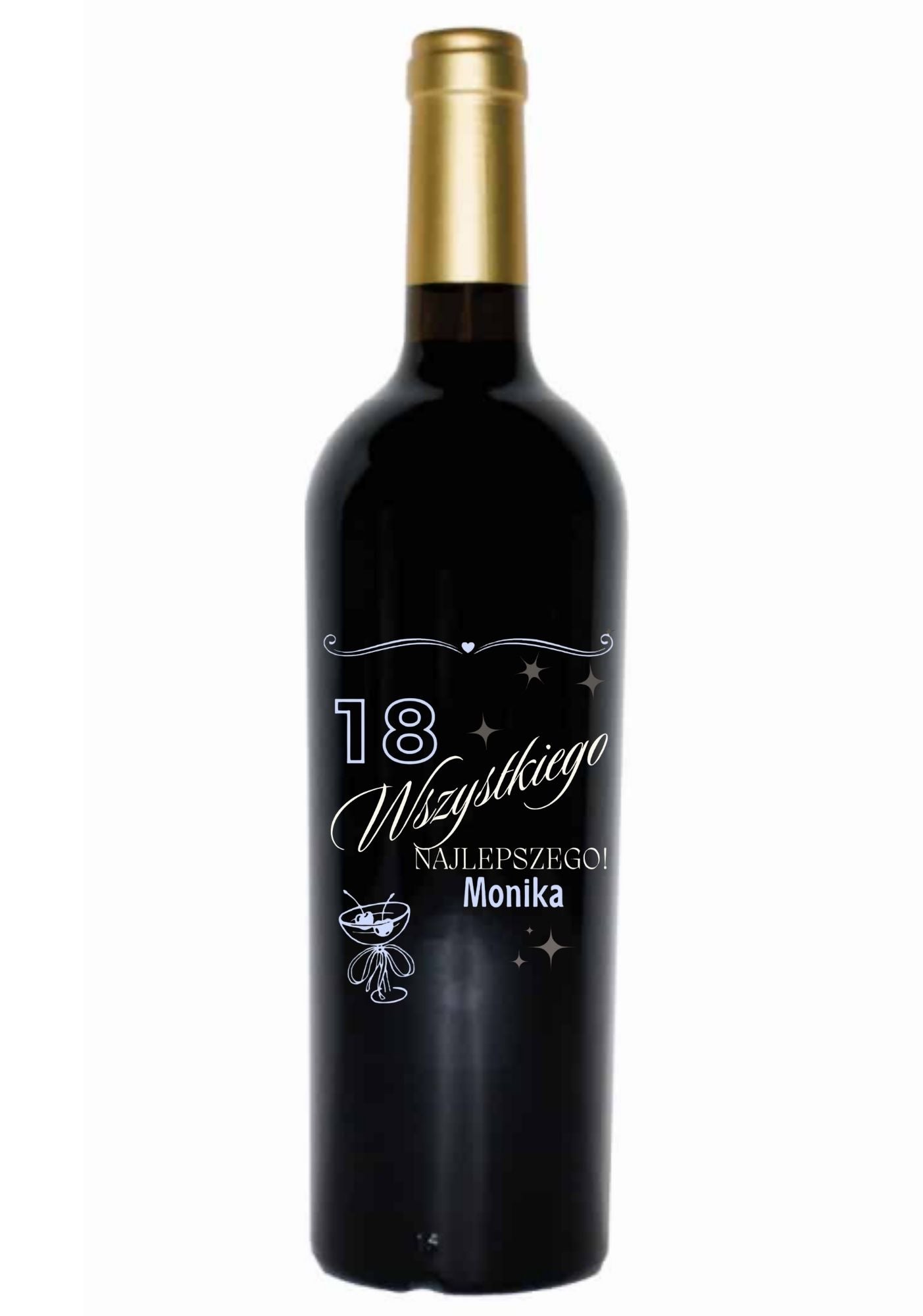 Etykieta na wino - urodziny #005