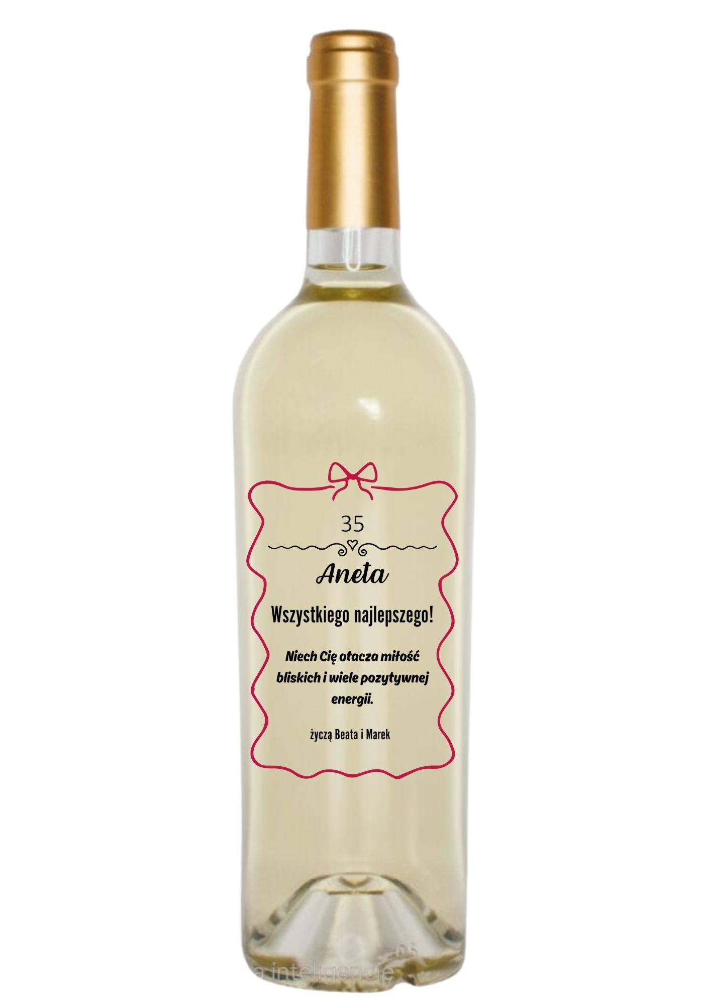 Etykieta na wino - urodziny #006