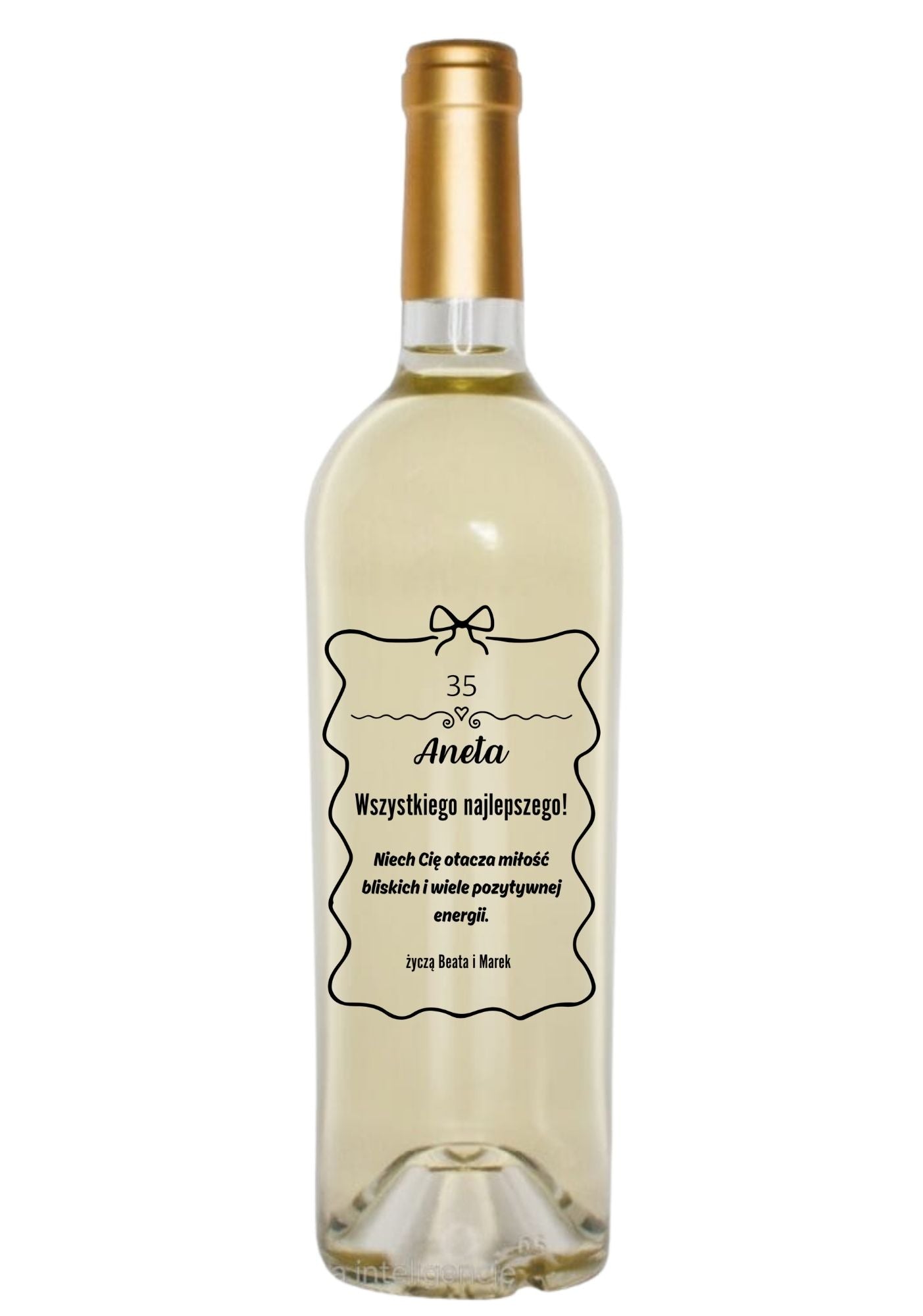 Etykieta na wino - urodziny #006
