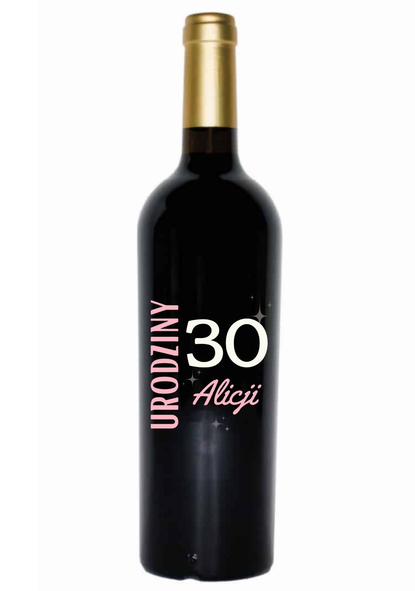 Etykieta na wino - urodziny #007