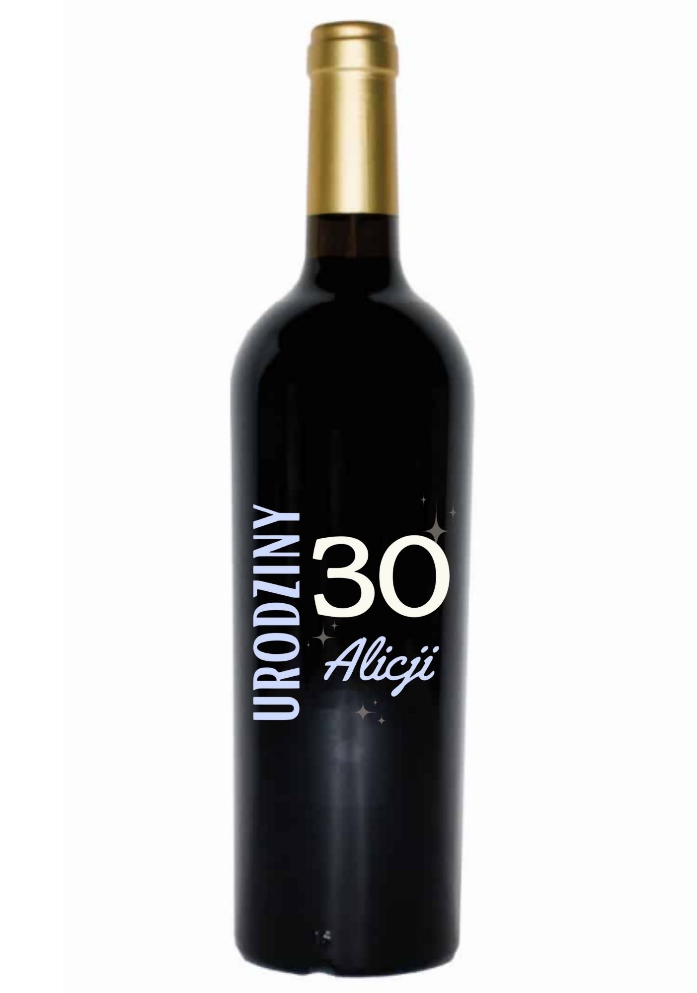 Etykieta na wino - urodziny #007