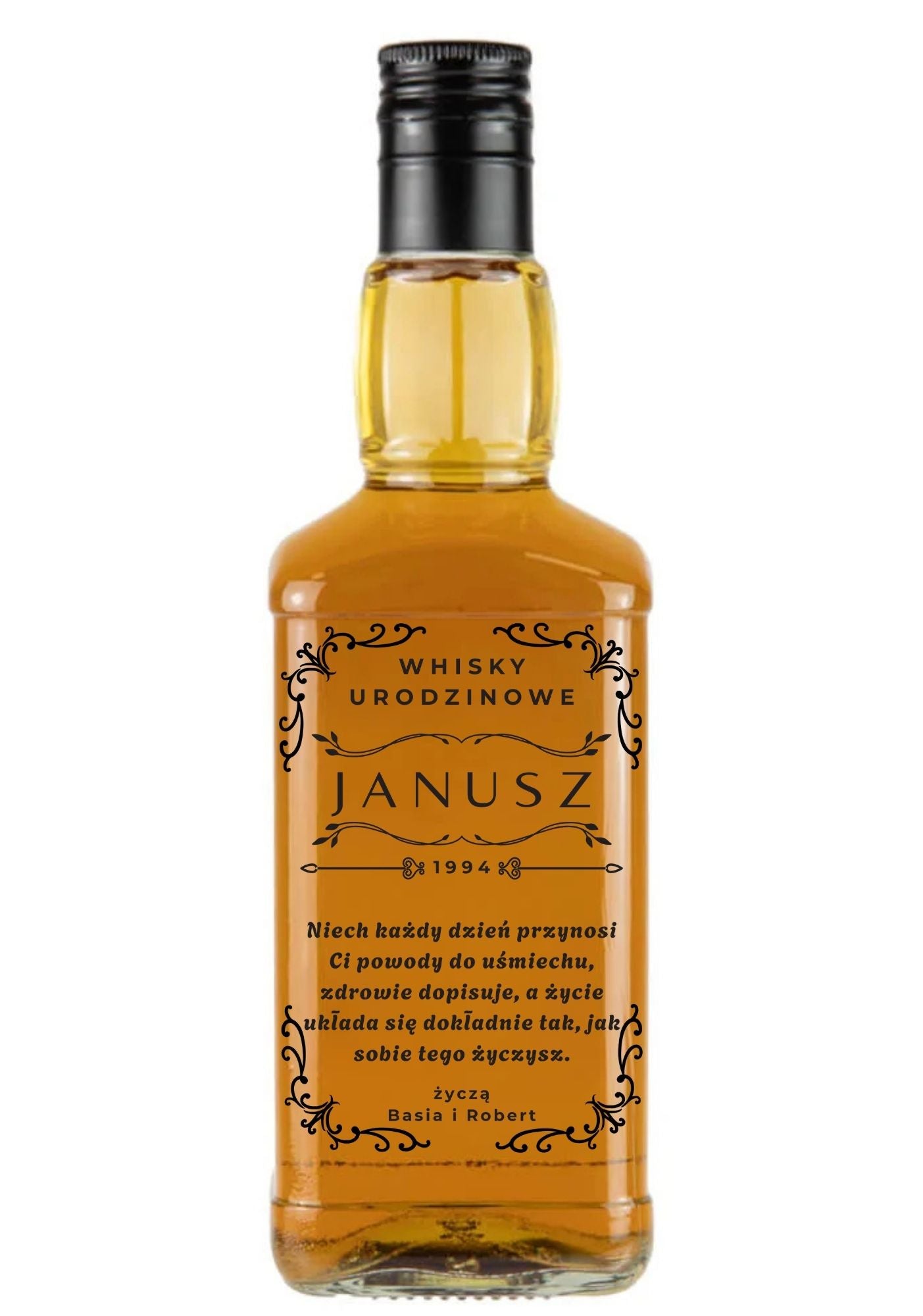 Etykieta na whisky - urodziny #003