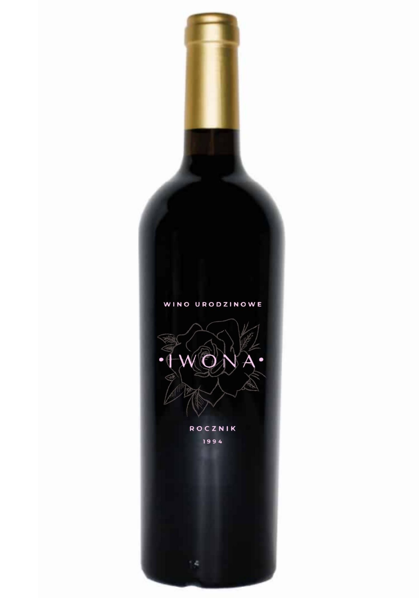 Etykieta na wino - urodziny #001