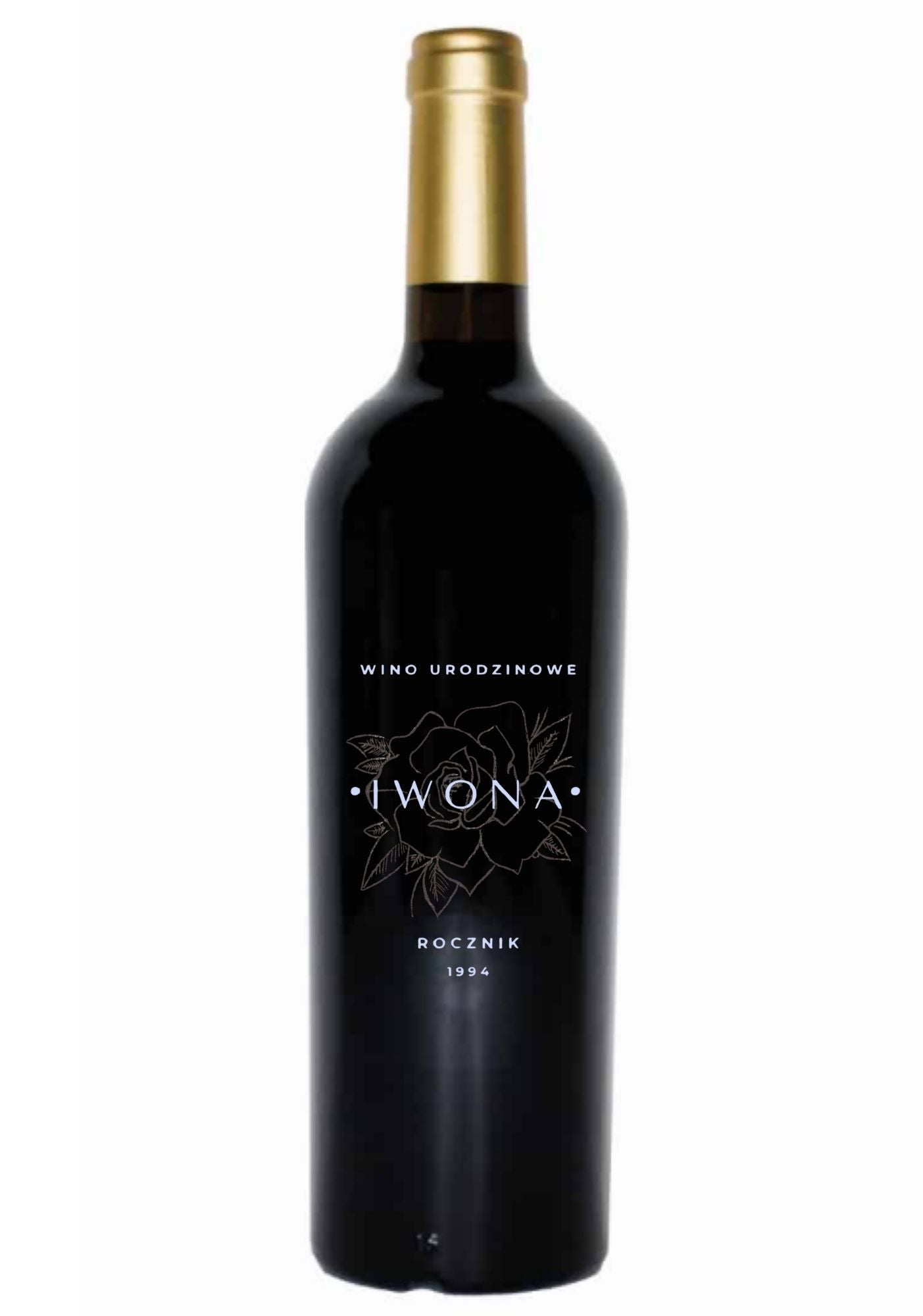 Etykieta na wino - urodziny #001