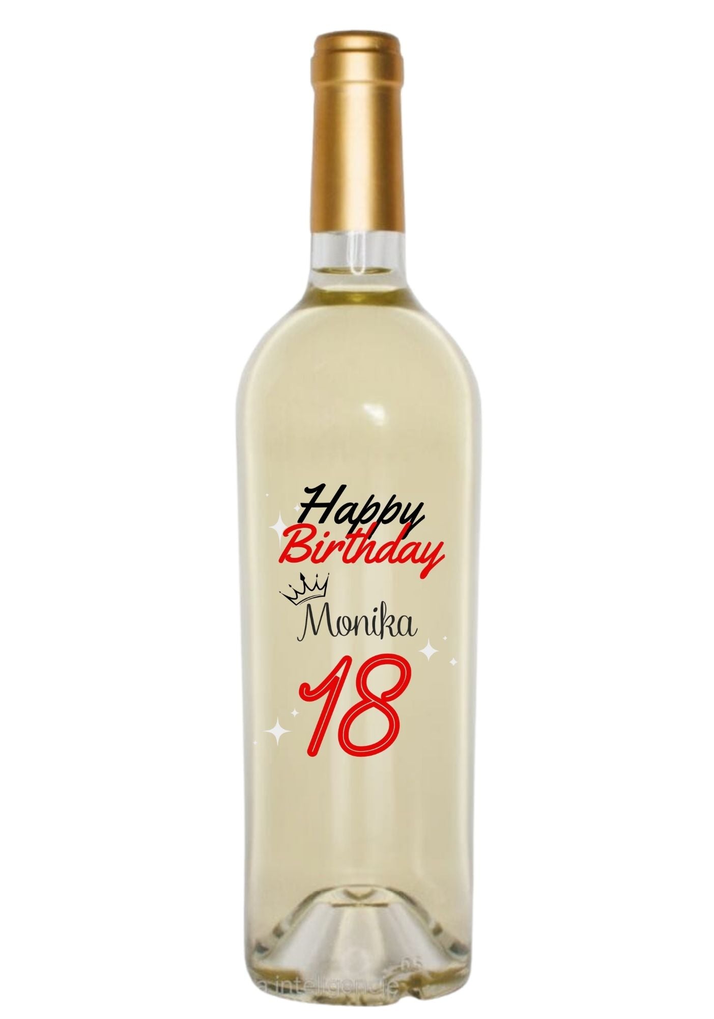 Etykieta na wino - urodziny #004