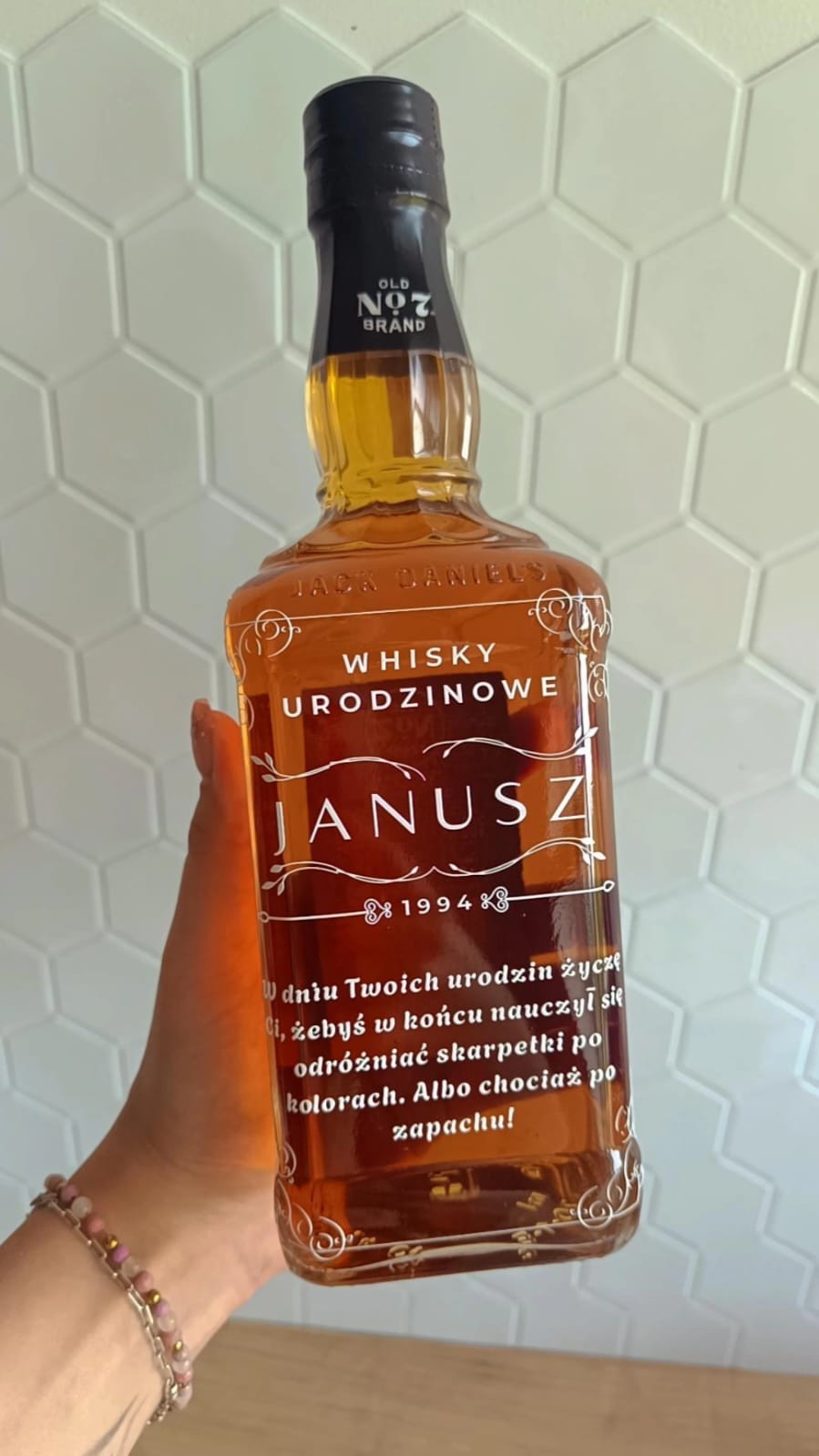 Etykieta na whisky - urodziny #003
