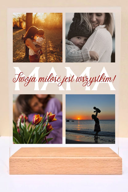 Statuetka plexi- Dla Mamy personalizowana #009