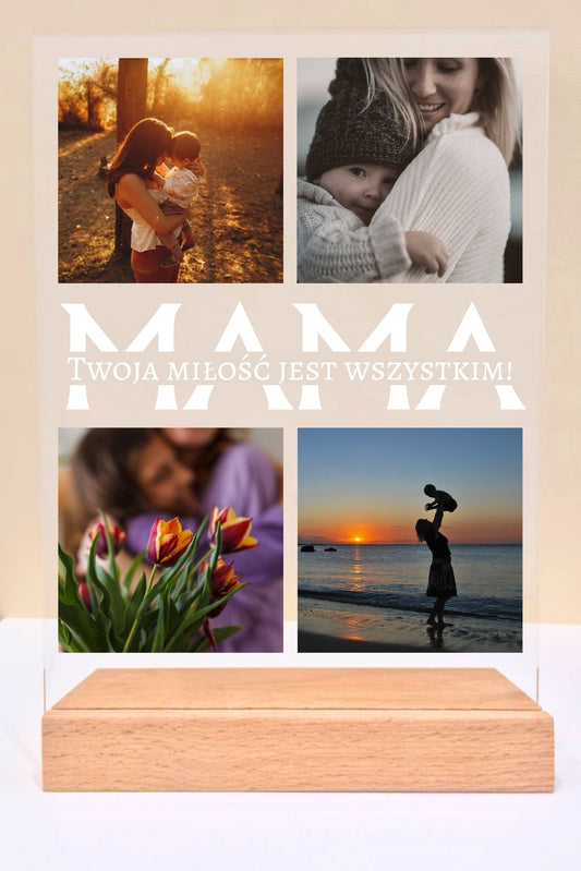 Statuetka plexi- Dla Mamy personalizowana #011