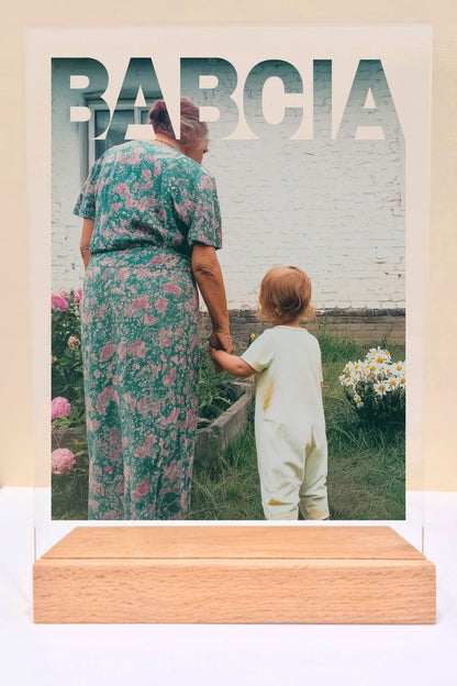 Statuetka plexi- Dla Babci personalizowana #052