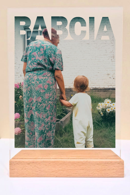 Statuetka plexi- Dla Babci personalizowana #052