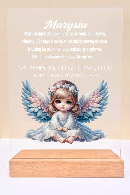 Statuetka Plexi, Chrzest - personalizowana #033