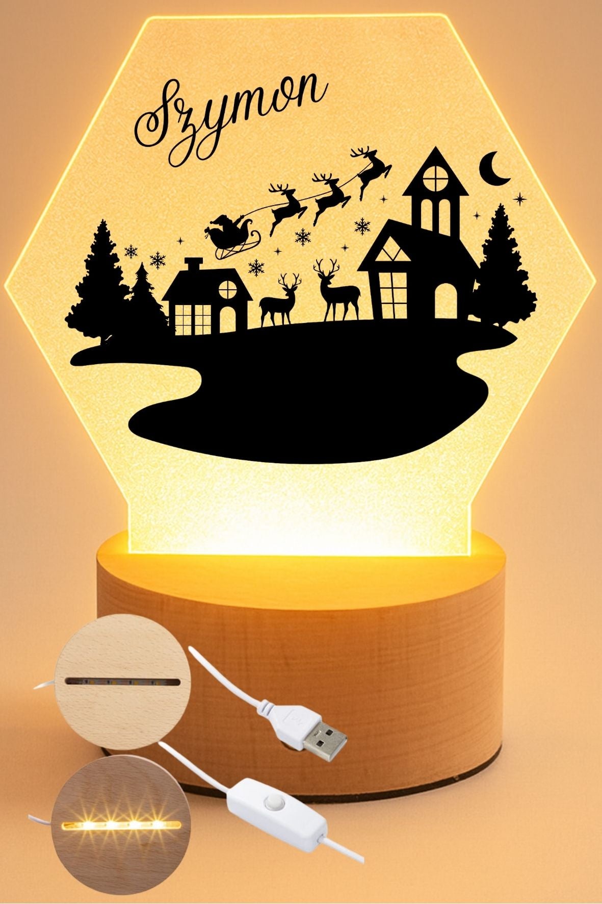 Lampka Led - personalizowana #056