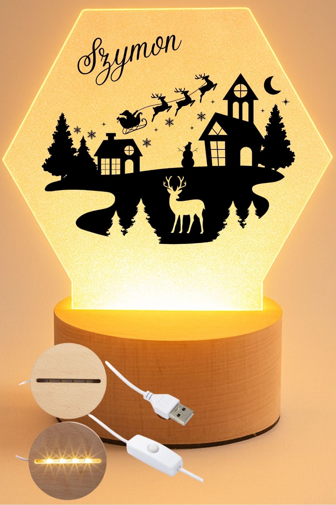 Lampka Led - personalizowana #057