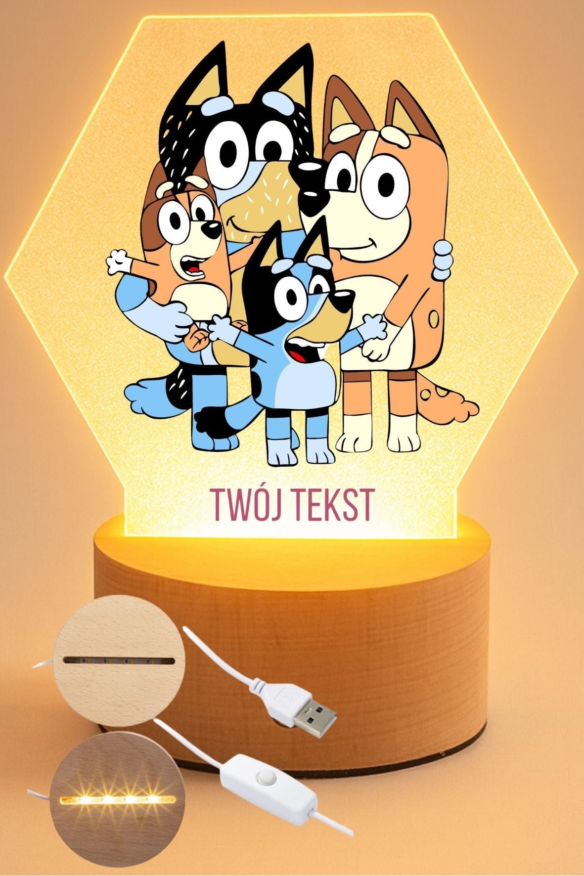 Lampka LED, Bluey #036