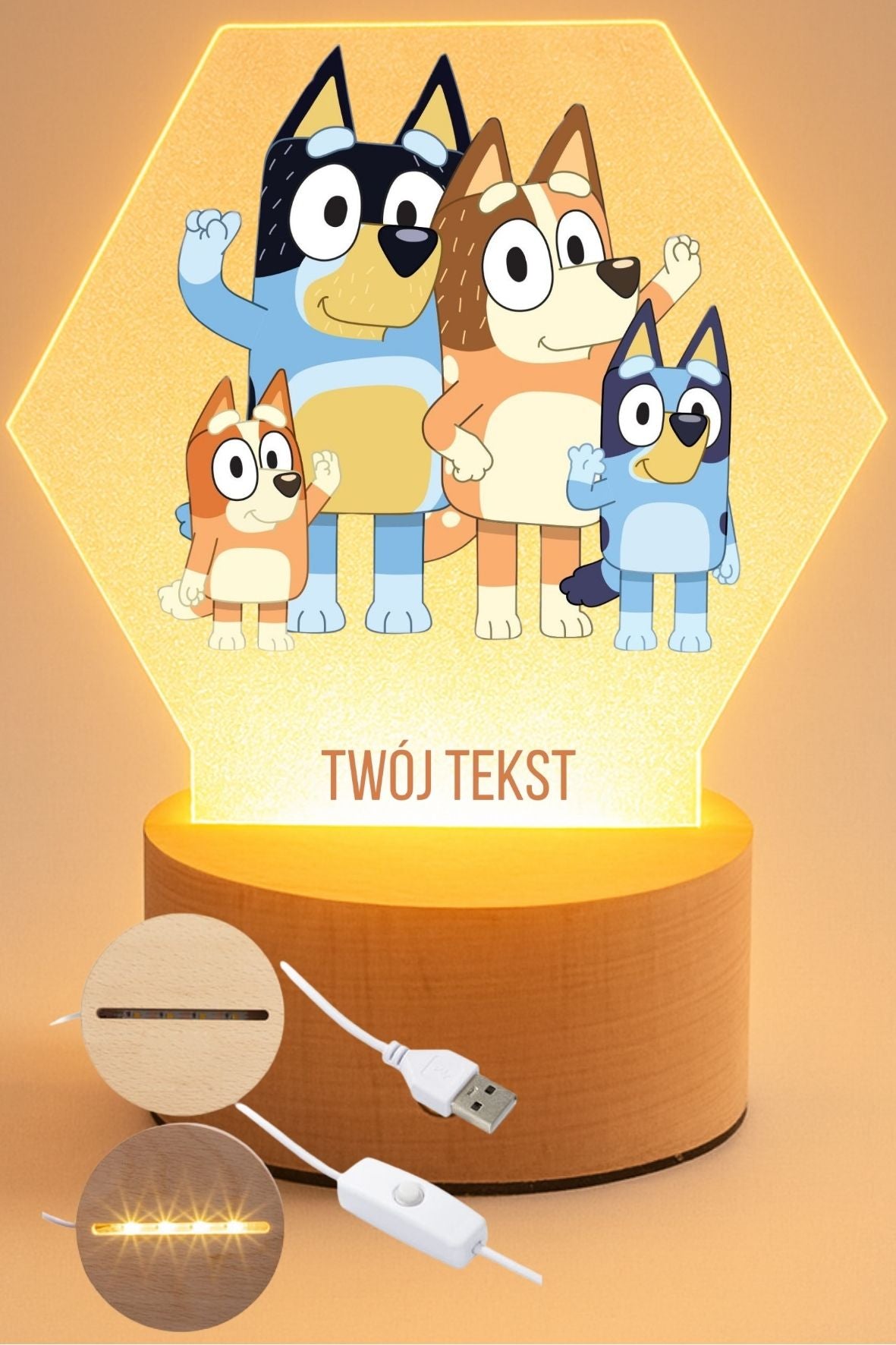 Lampka LED, Bluey #039