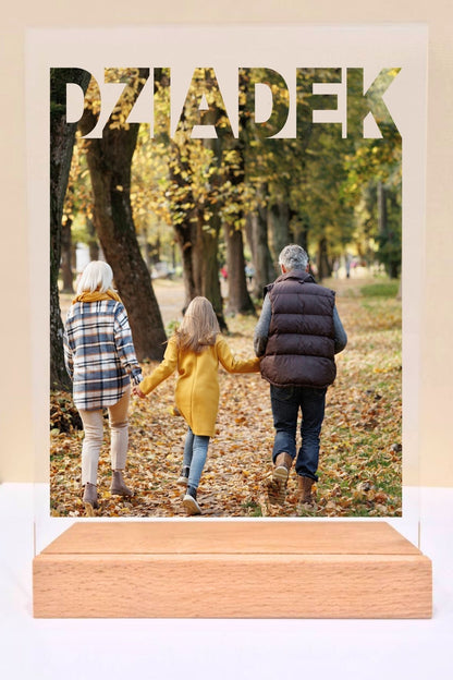 Statuetka plexi- Dla Dziadka personalizowana #053