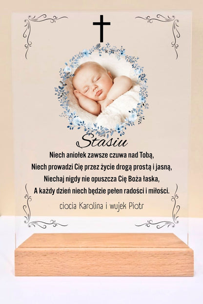 Statuetka Plexi, Chrzest - personalizowana #029