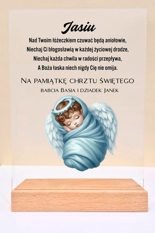 Statuetka Plexi, Chrzest - personalizowana #032