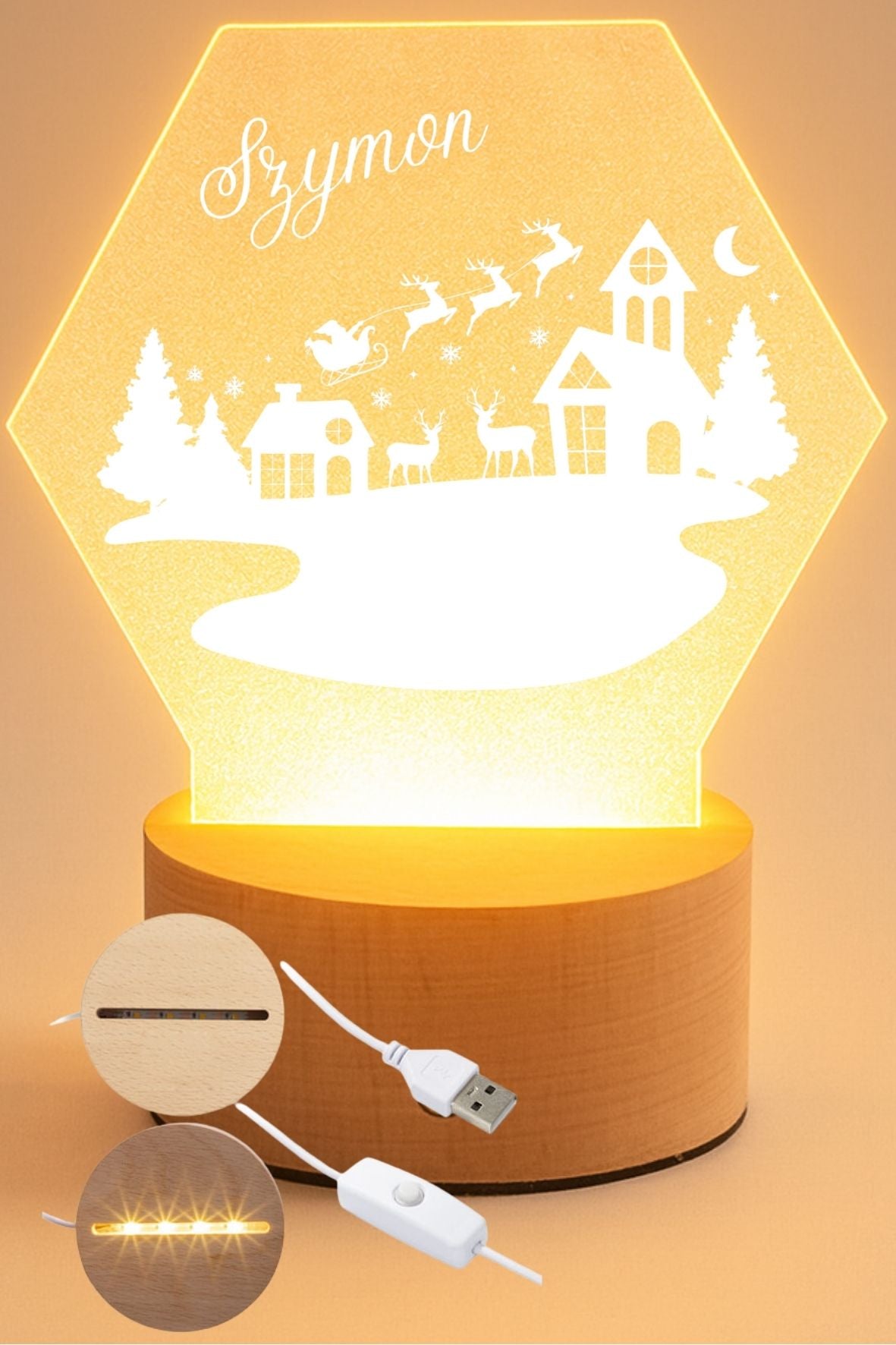 Lampka Led - personalizowana #056