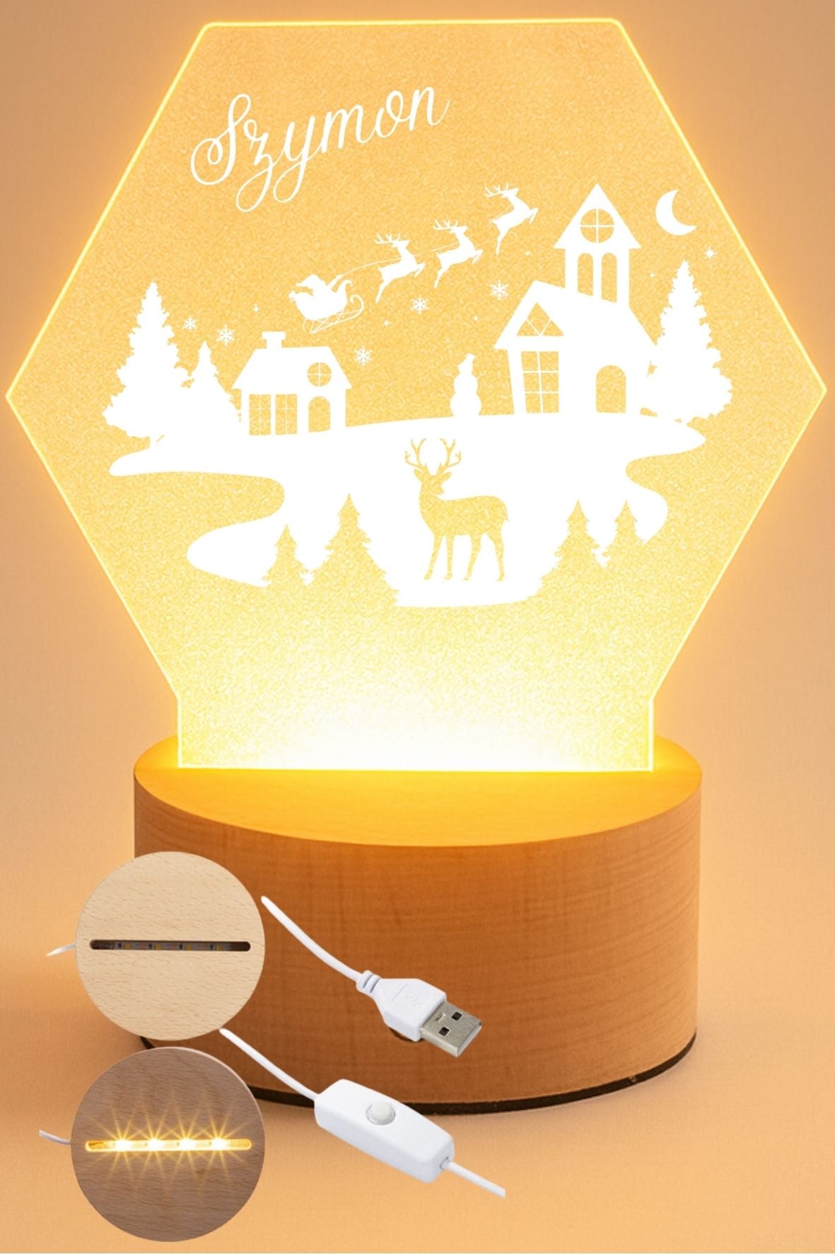 Lampka Led - personalizowana #057