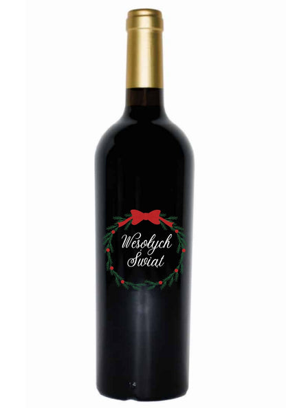 Etykieta na wino - Boże Narodzenie #004