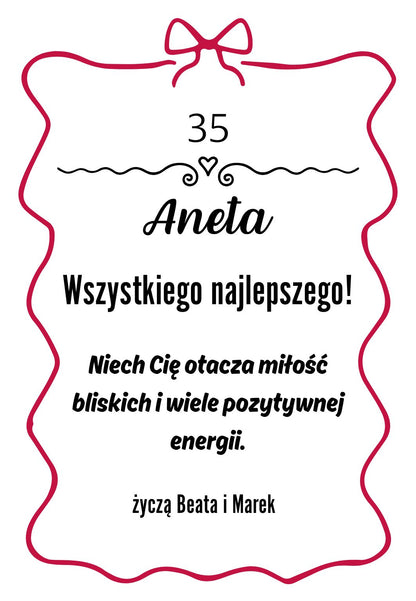 Etykieta na wino - urodziny #006