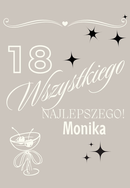 Etykieta na wino - urodziny #005