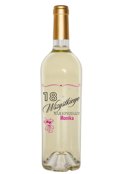 Etykieta na wino - urodziny #005