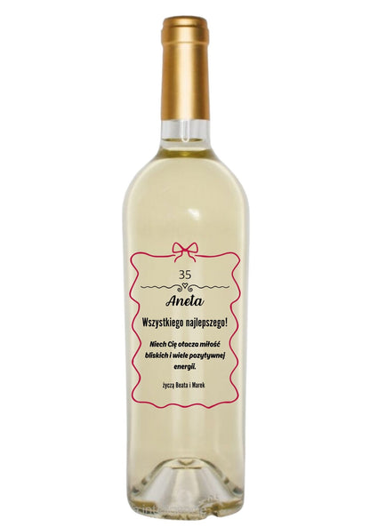 Etykieta na wino - urodziny #006
