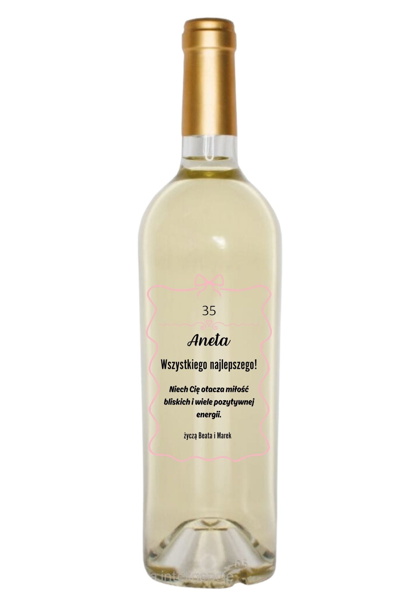 Etykieta na wino - urodziny #006