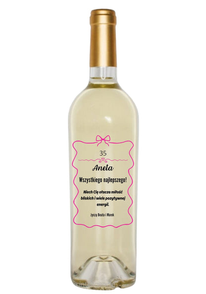 Etykieta na wino - urodziny #006
