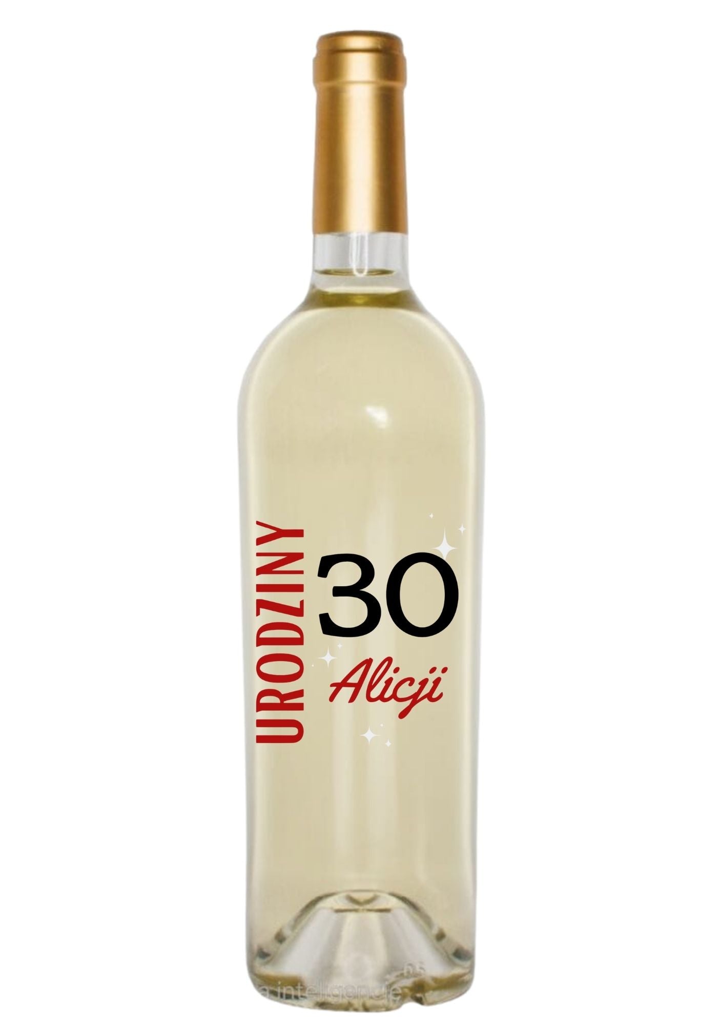 Etykieta na wino - urodziny #007