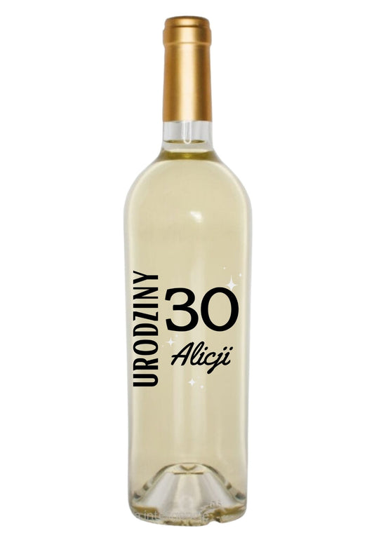 Etykieta na wino - urodziny #007