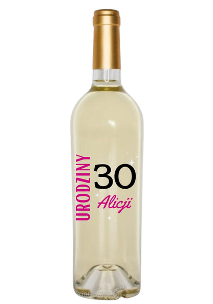 Etykieta na wino - urodziny #007