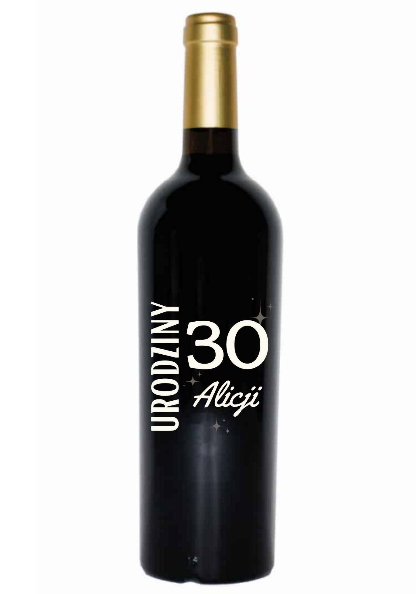 Etykieta na wino - urodziny #007
