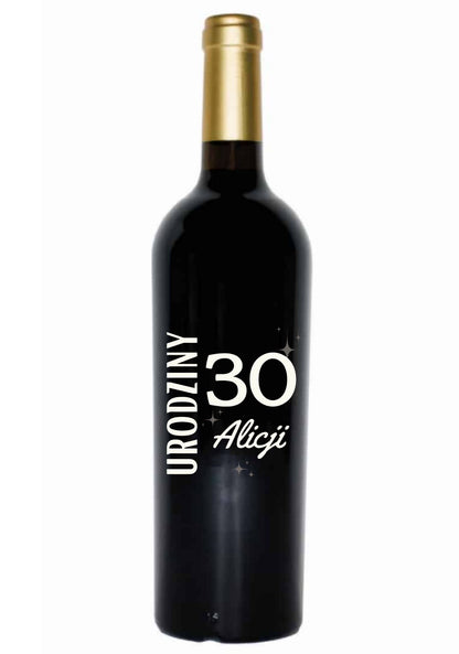 Etykieta na wino - urodziny #007