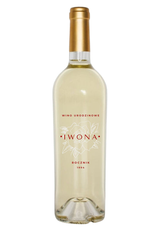 Etykieta na wino - urodziny #001