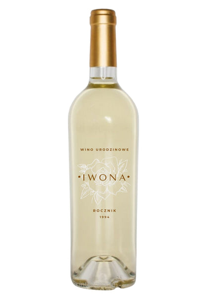 Etykieta na wino - urodziny #001