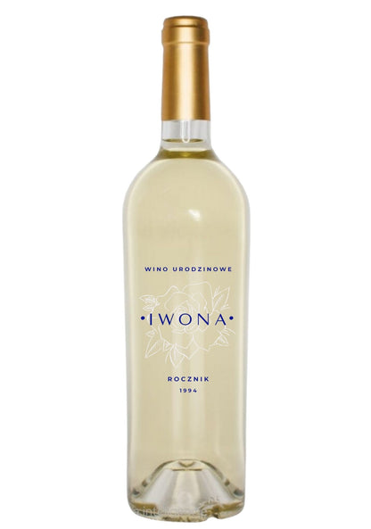 Etykieta na wino - urodziny #001