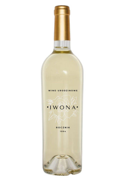 Etykieta na wino - urodziny #001