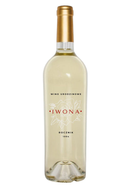 Etykieta na wino - urodziny #001