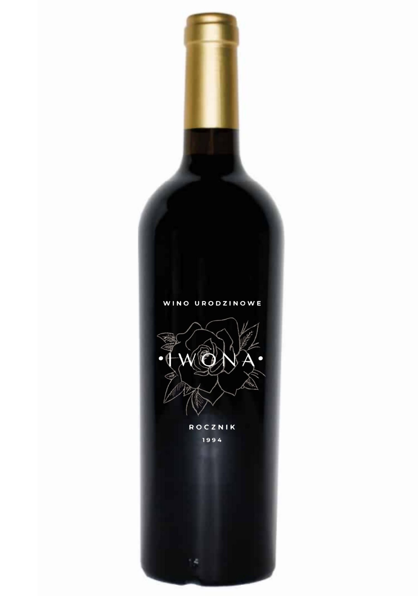Etykieta na wino - urodziny #001