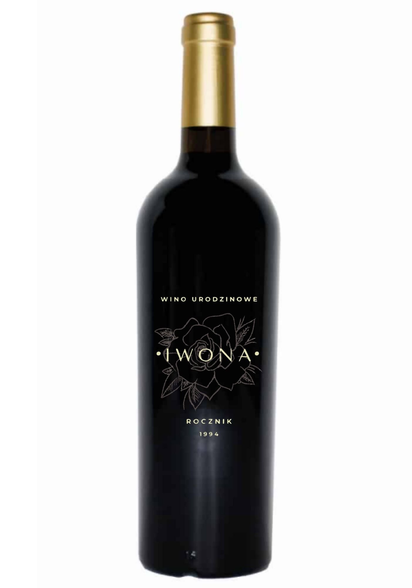 Etykieta na wino - urodziny #001