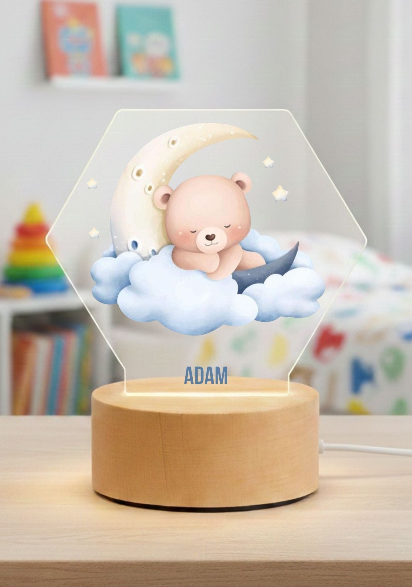 Lampka LED z plexi personalizowana – dekoracja pokoju dziecka #163