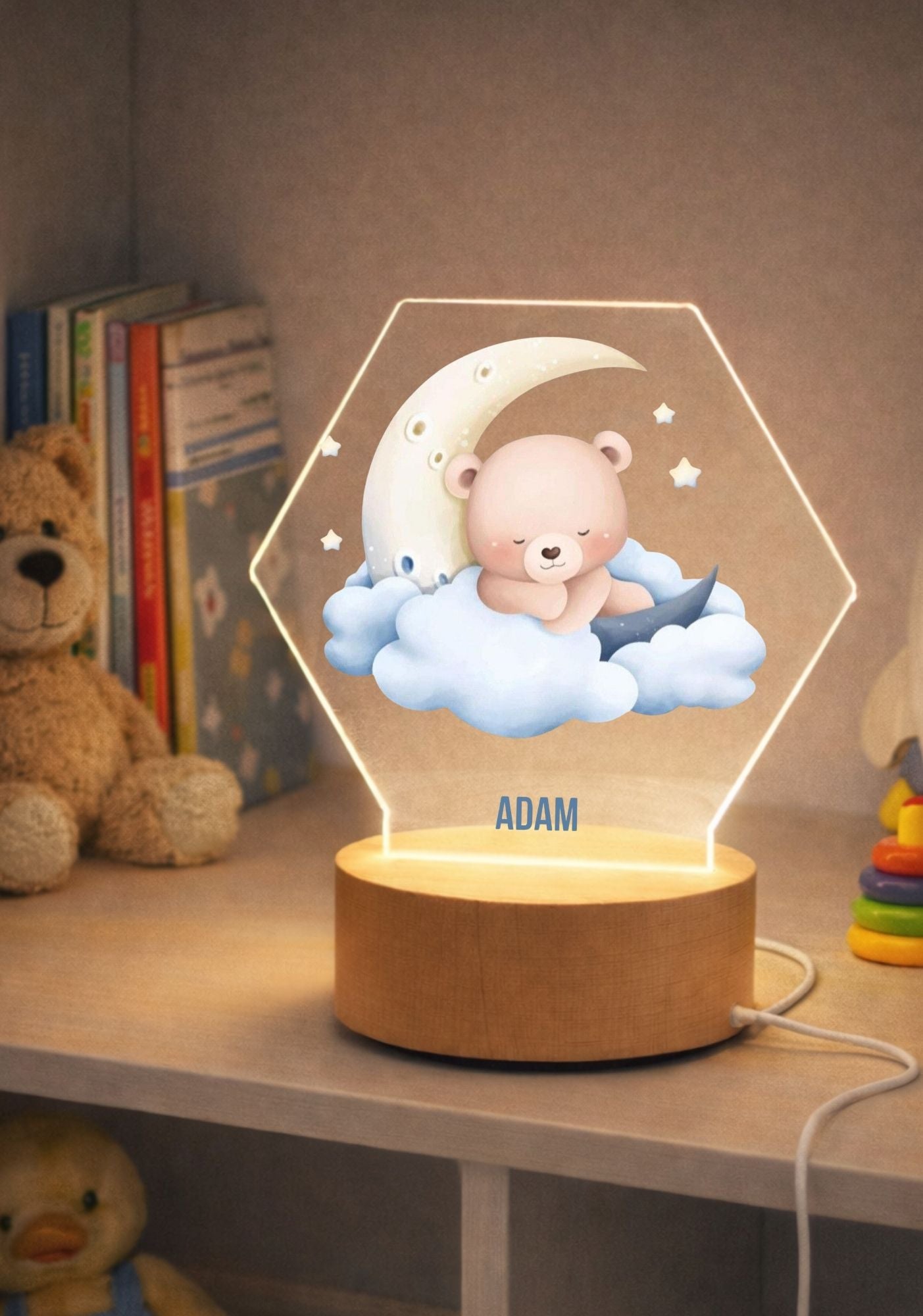 Lampka LED z plexi personalizowana – dekoracja pokoju dziecka #163